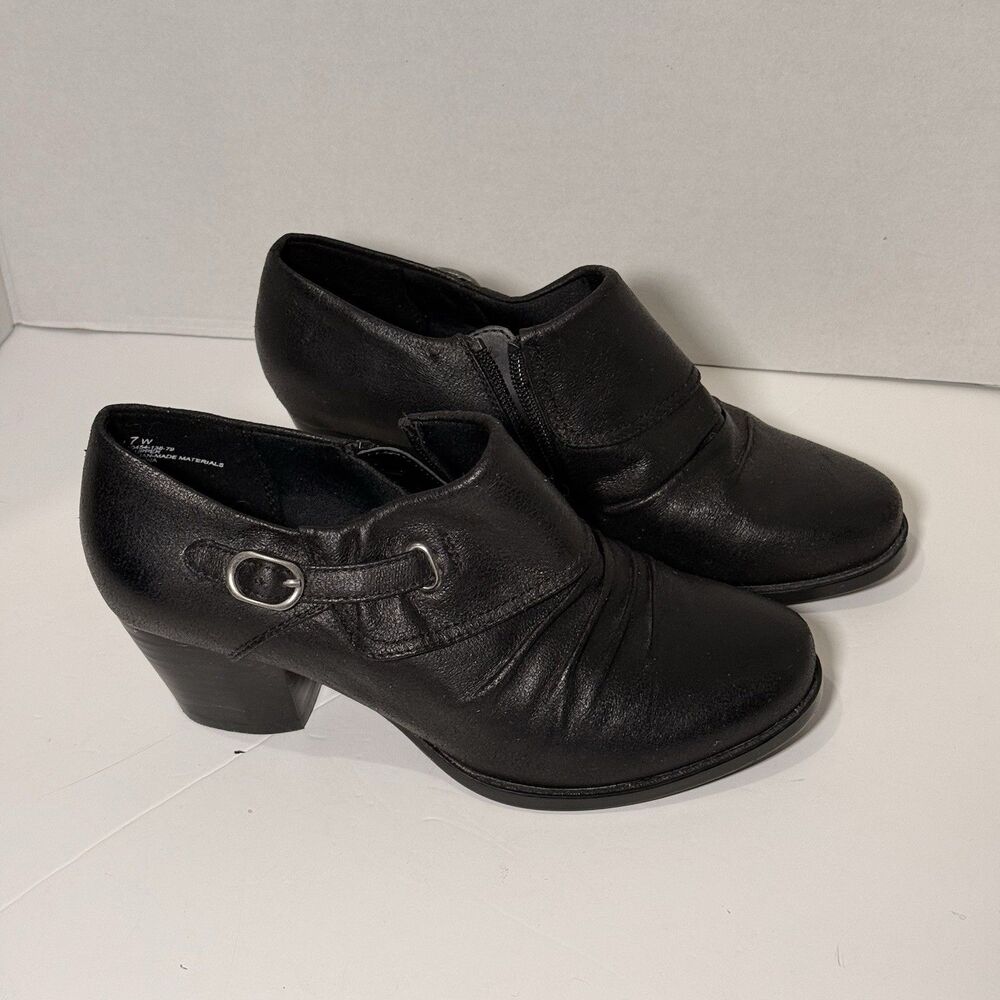 Baretraps Shoes Women's Size 7W Black Rilah Block Heel Ankle Booties